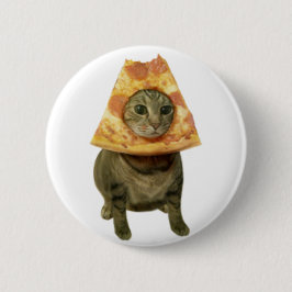 Pizza Cat Design Ronde Button 5,7 Cm
