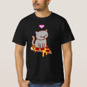 PIZZA CAT Funny Cat T-SHIRT (Voorkant)