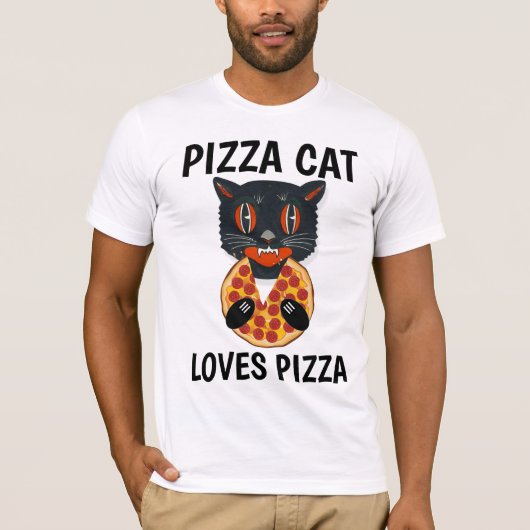 PIZZA CAT Funny T-shirts (Voorkant)