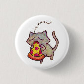 Pizza Cat. Ronde Button 3,2 Cm (Voorkant)