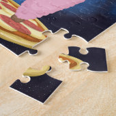 Pizza Cat Space Cat Riding Llama puzzel Legpuzzel (Zijkant)