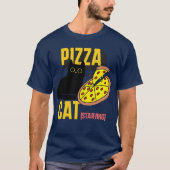 Pizza Cat, Starving, kattenmoeder, kattenliefhebbe T-shirt (Voorkant)