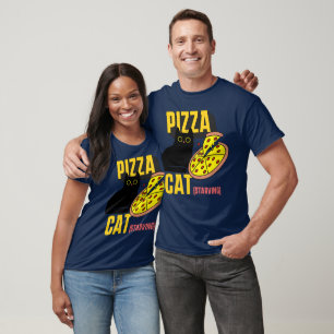 Pizza Cat, Starving, kattenmoeder, kattenliefhebbe T-shirt