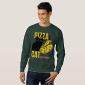 Pizza Cat, Starving, kattenmoeder, kattenliefhebbe Trui (Voorkant volledig)