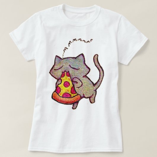 Pizza Cat. T-shirt (Design voorkant)