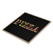 Pizza Ceramic Tile Tegeltje (Zijkant)