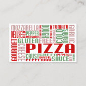 pizza (chat) klantenkaartje (Voorkant)