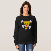 Pizza, Cheese, Skull, Pepperoni, Food, Bones, Pira Trui (Voorkant volledig)