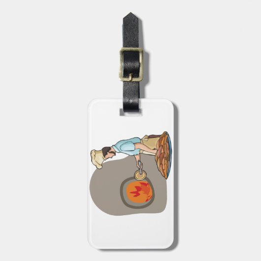 Pizza Chef-Bagagelabels Bagagelabel (Voorkant verticaal)