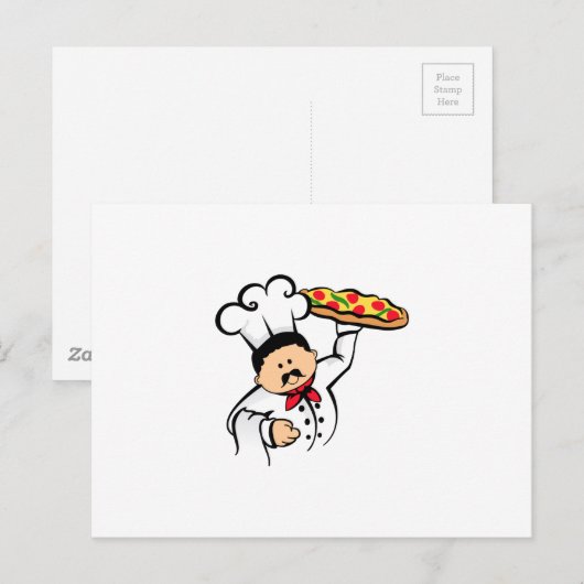 PIZZA CHEF BRIEFKAART (Voorkant / Achterkant)