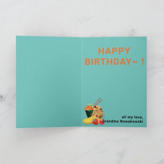 Pizza Chef 🎂 Head in Hole Cook Fun Verjaardag Kaart (Binnen)