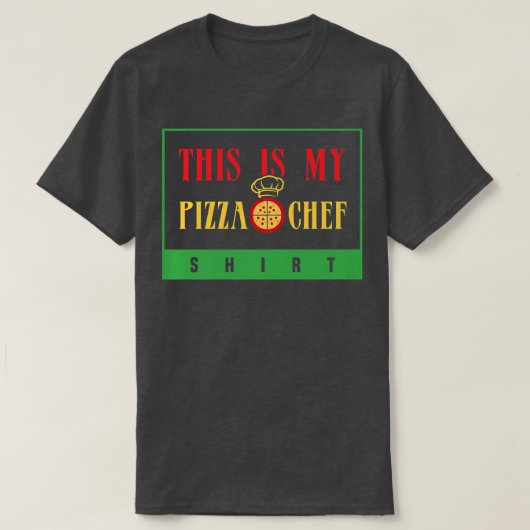 Pizza Chef Ironic Pizza Maker Hobby Chef T-shirt (Design voorkant)