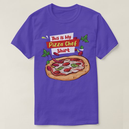 Pizza Chef Italiaans voedselmaker T-shirt (Design voorkant)
