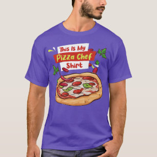 Pizza Chef Italiaans voedselmaker T-shirt