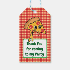 Pizza Chef Kids verjaardagsfeestje Cadeaulabel