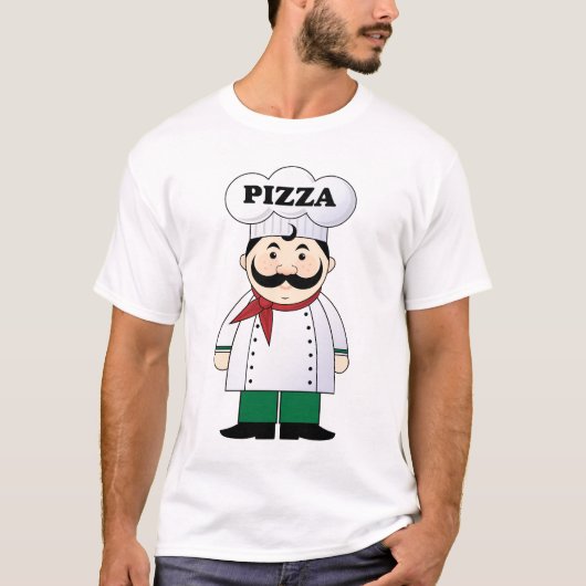 Pizza Chef Mannen T-shirt (Voorkant)