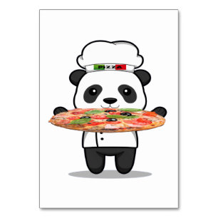 Pizza Chef Table Card Kaart