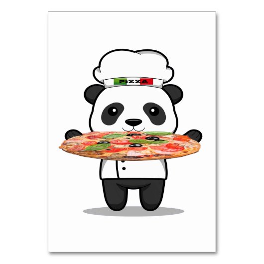 Pizza Chef Table Card Kaart (Voorkant)