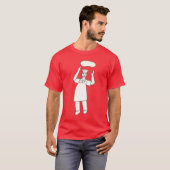 Pizza Chef Tossing Dough in Air Shirten T-shirt (Voorkant volledig)