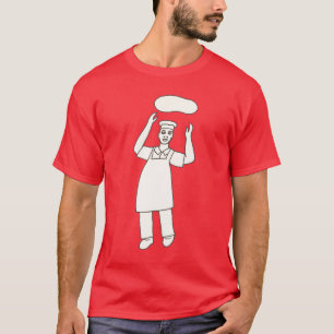 Pizza Chef Tossing Dough in Air Shirten T-shirt
