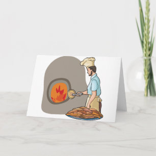 Pizza Chef Wenskaarten Kaart