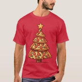 Pizza Christmasree friends T-shirt (Voorkant)