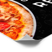 Pizza citeert het hoogste Uitzicht voor Pizzeria n Poster (Hoek)