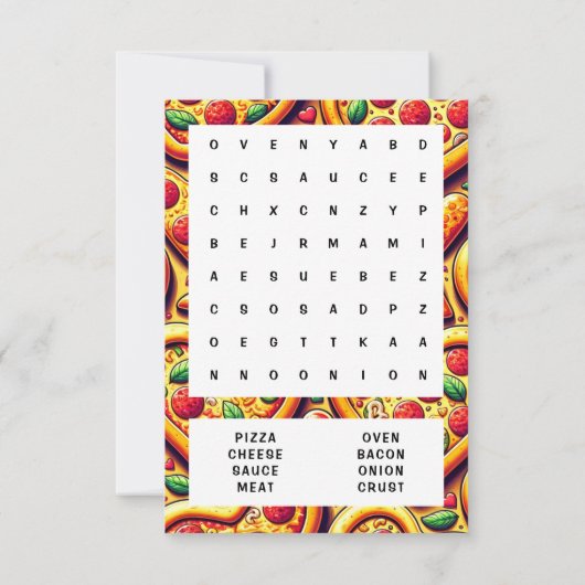 Pizza Classroom Valentijn kaart (Achterkant)