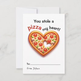 Pizza Classroom Valentijn kaart