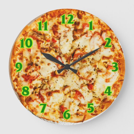 Pizza Clock Grote Klok (Voorkant)