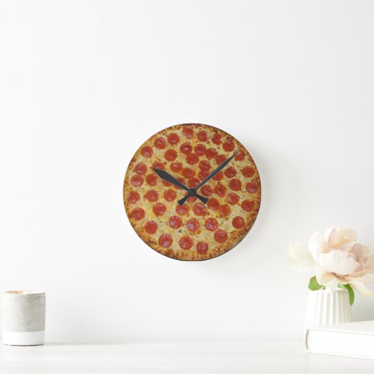 Pizza Clock Ronde Klok (Huis)