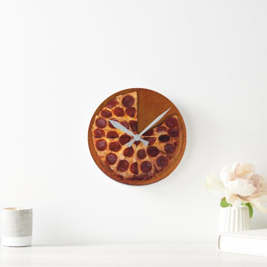 Pizza Clock Ronde Klok (Huis)