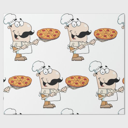 Pizza Cook Cadeaupapier (Vlak)
