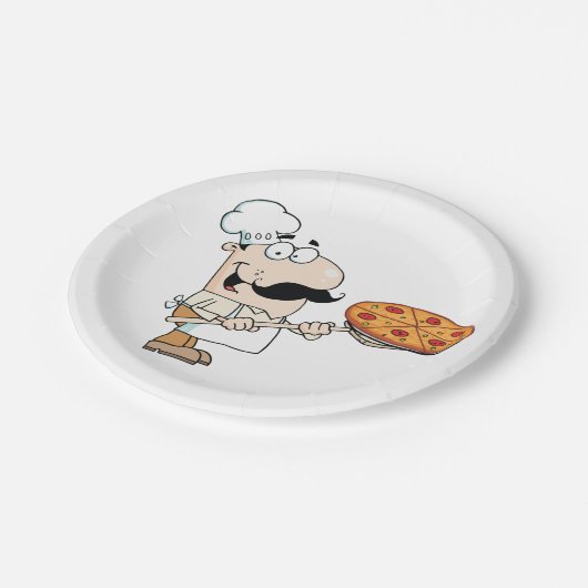 Pizza Cook Papieren Bordje (Gekanteld)