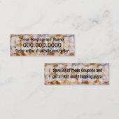 Pizza Coupon - Klaar om aan te passen Klantenkaartje (Voorkant / Achterkant)