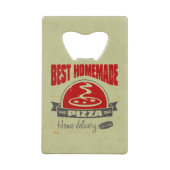 Pizza Creditkaart Flessenopener (Achterkant)