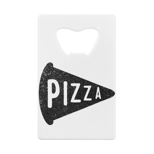 Pizza Creditkaart Flessenopener (Achterkant)