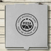PIZZA Custom Business Logo Large Rubberstempel