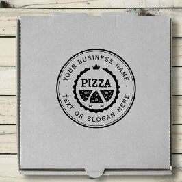 PIZZA Custom Business Logo Large Rubberstempel