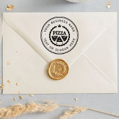 PIZZA Custom Business Logo Large Rubberstempel