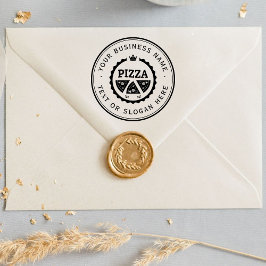 PIZZA Custom Business Logo Large Rubberstempel