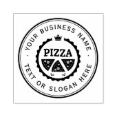 PIZZA Custom Business Logo Large Rubberstempel (Afrduk)