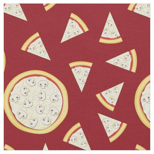 Pizza Cute Food Kinderen Stof (Close Up)