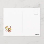 Pizza Cute Kinder Valentijnsdag Kawaii Briefkaart (Achterkant)