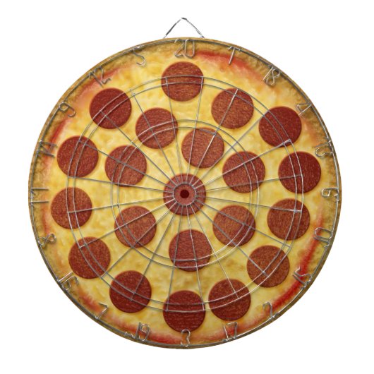 Pizza Dartboard Dartbord (Voorkant)