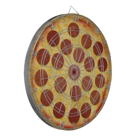 Pizza Dartboard Dartbord (Voorkant Links)