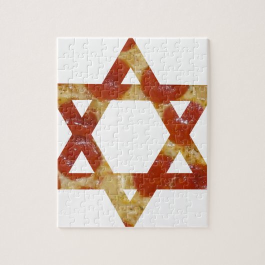 pizza davidster legpuzzel (Verticaal)