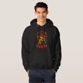 Pizza Day – Leuke Pepperoni Pizza Slice Design Hoodie (Voorkant volledig)