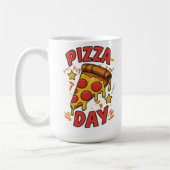 Pizza Day – Leuke Pepperoni Pizza Slice Design Koffiemok (Links)