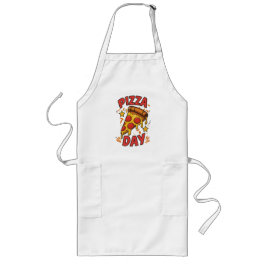 Pizza Day – Leuke Pepperoni Pizza Slice Design Lang Schort